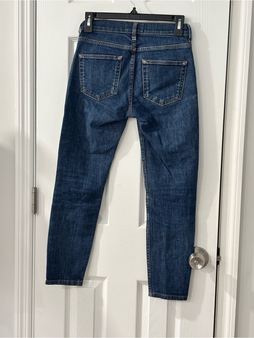 Everlane High-Rise Slim Straight Jeans in Blue Denim - Picture 4 of 11